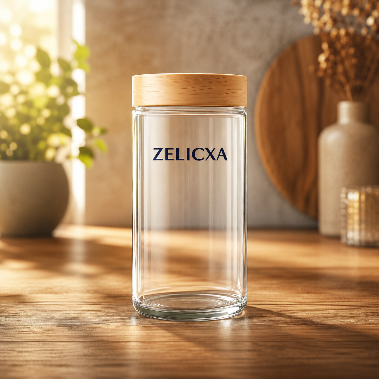 Verre Zelicxa avec Couvercle en Bois