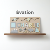 Puzzle Personnalisé avec Prénom en Bois – Cadeau Unique pour Enfant