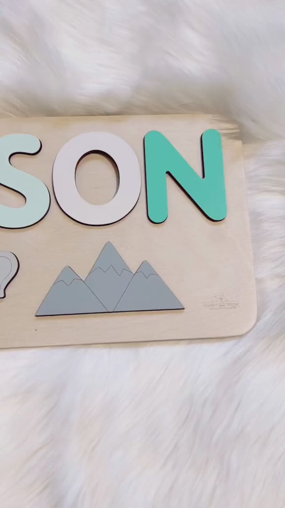 Puzzle Personnalisé avec Prénom en Bois – Cadeau Unique pour Enfant video